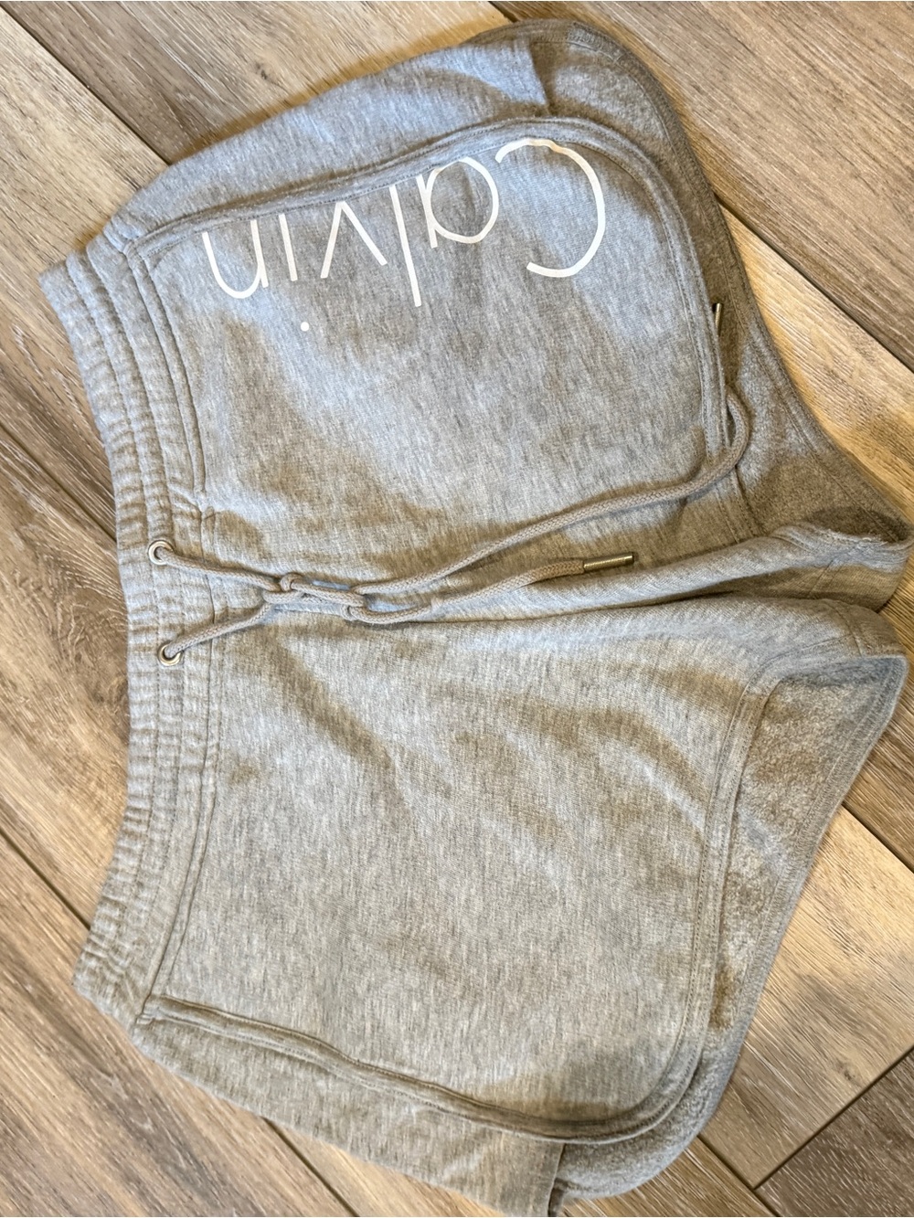 Calvin Klein Jeans Light Gray Cozy Fleece Shorts